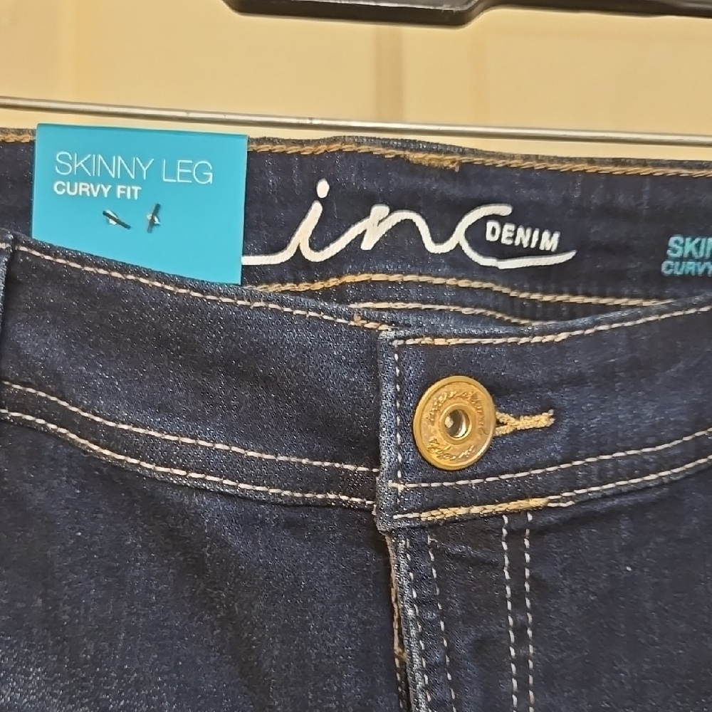 INC International Concepts Dark Blue Denim Jeans